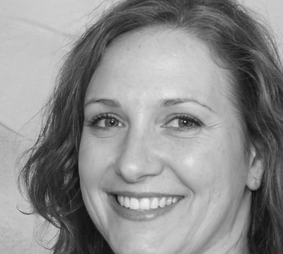 Saffron Kelleher reviewing client financial reports